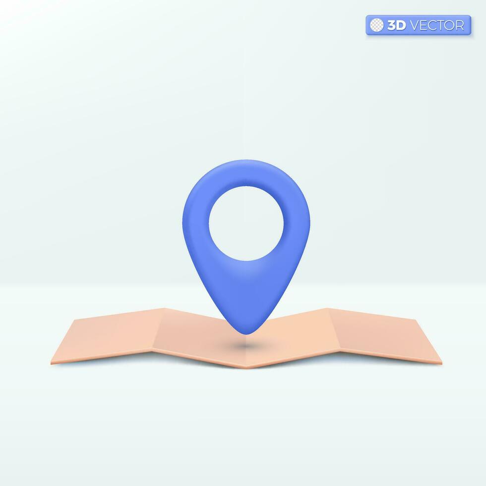 plaats kaart pin icoon symbolen. geolocatie kaart markering, GPS wijzer bestemming concept. 3d vector geïsoleerd illustratie ontwerp. tekenfilm pastel minimaal stijl. u kan gebruikt voor ontwerp ux, ui, afdrukken advertentie.