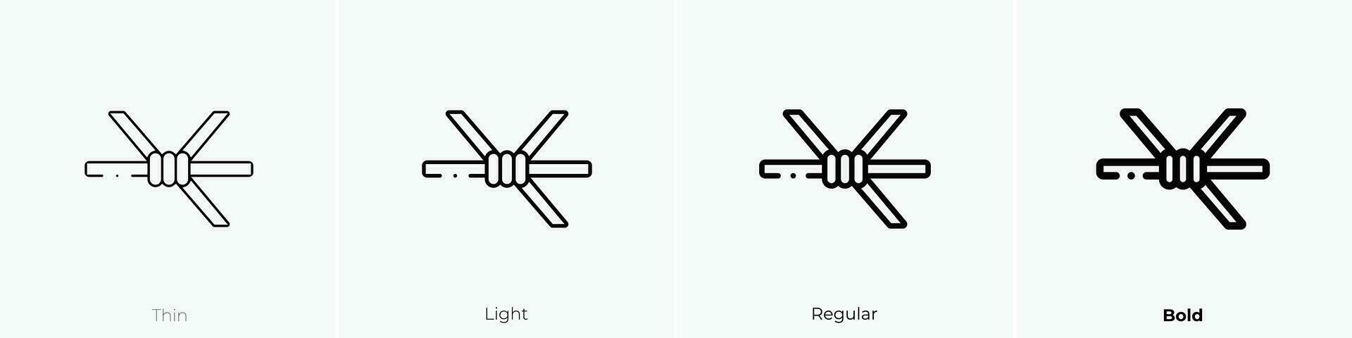 draad hek icoon. dun, licht, regelmatig en stoutmoedig stijl ontwerp geïsoleerd Aan wit achtergrond vector