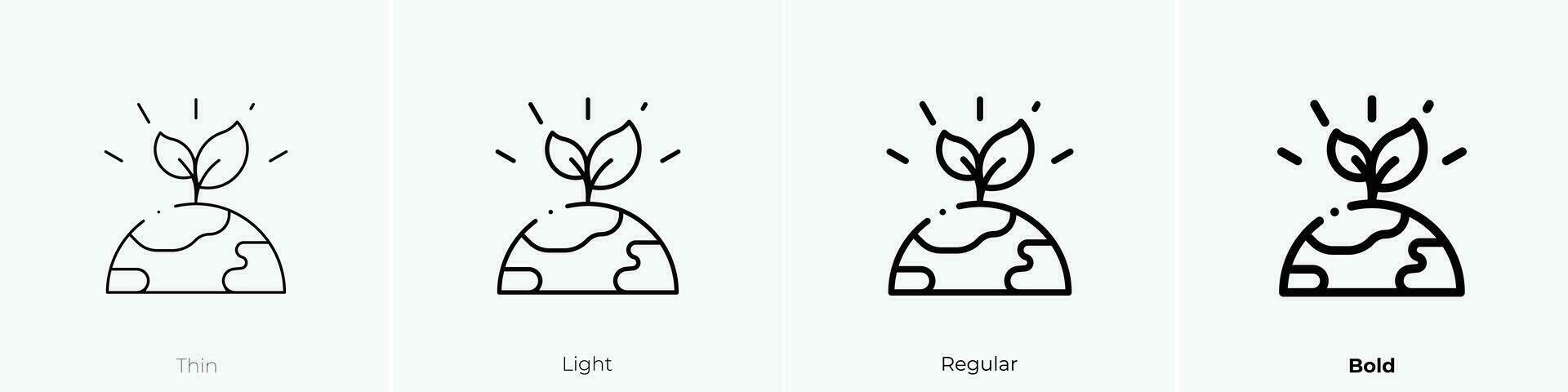 wereld vegetarisch dag icoon. dun, licht, regelmatig en stoutmoedig stijl ontwerp geïsoleerd Aan wit achtergrond vector