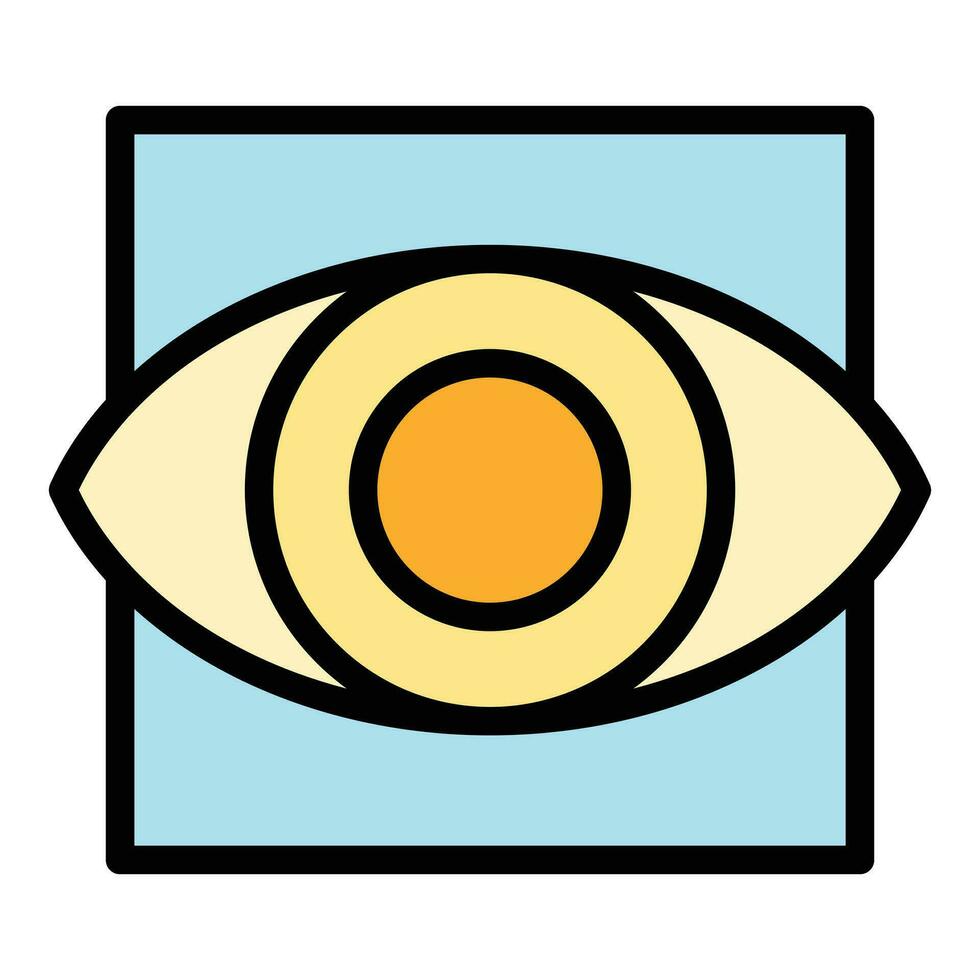 online oog museum icoon vector vlak