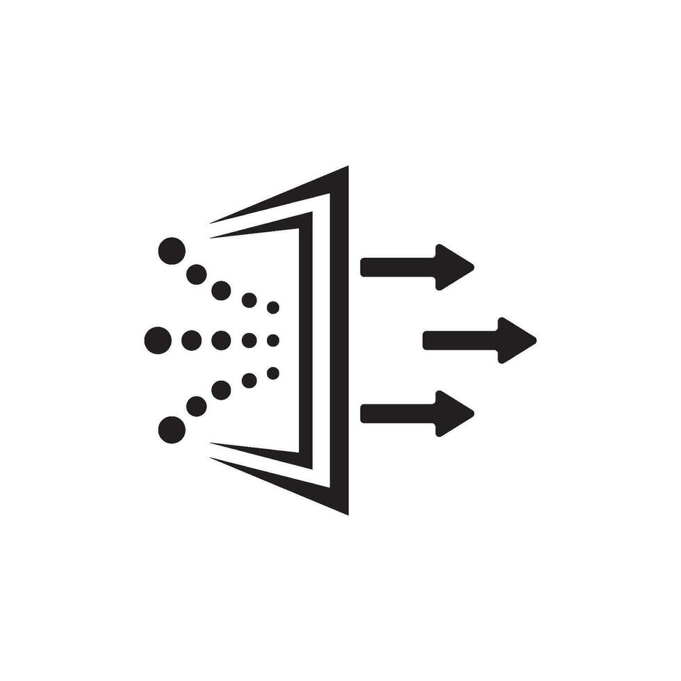 lucht filter icoon logo vector ontwerp sjabloon