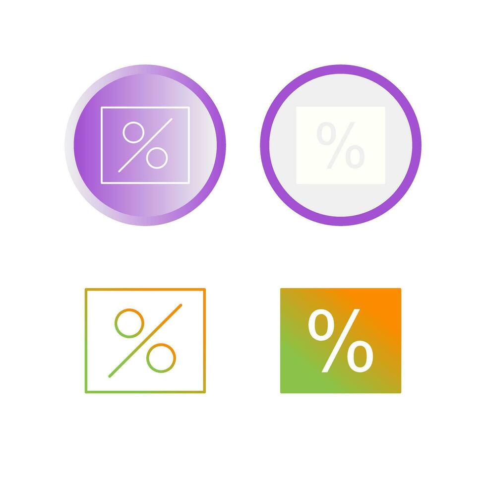 percentage vector icoon