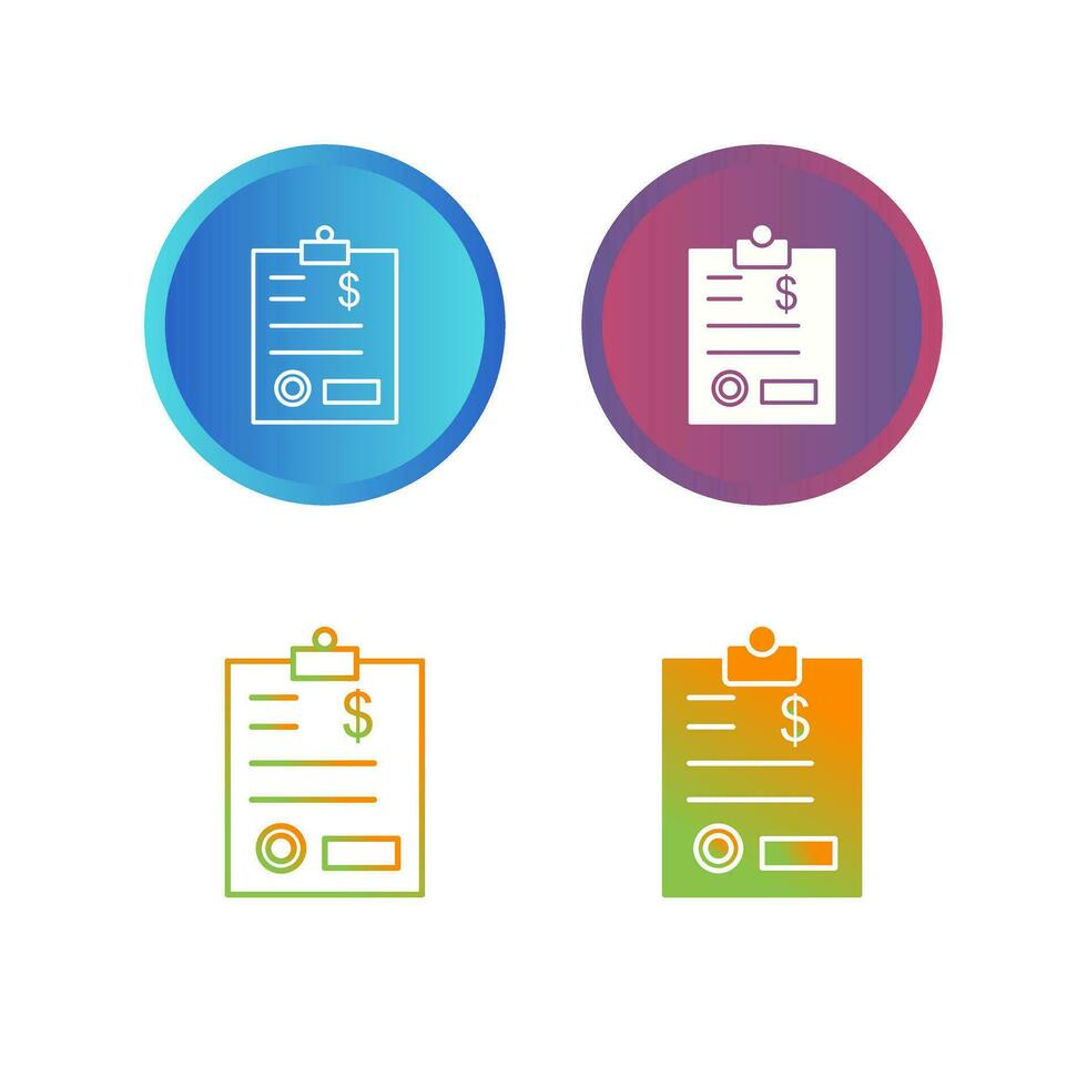 factuur vector pictogram