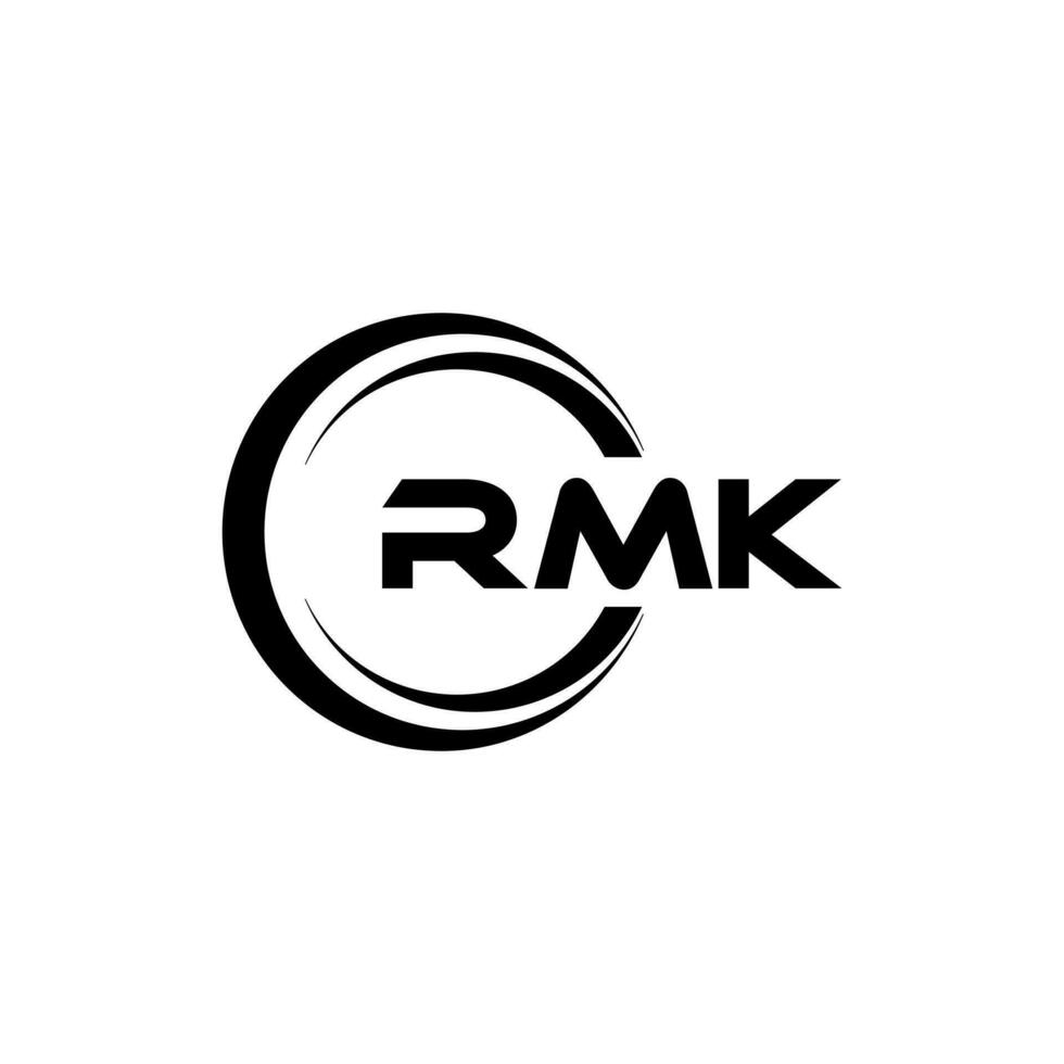 rmk logo ontwerp, inspiratie voor een uniek identiteit. modern elegantie en creatief ontwerp. watermerk uw succes met de opvallend deze logo. vector