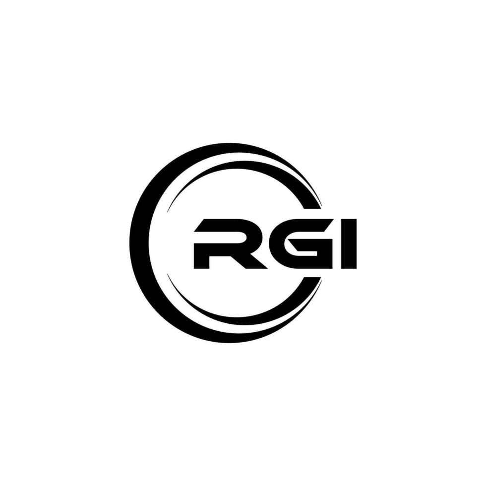 rgi logo ontwerp, inspiratie voor een uniek identiteit. modern elegantie en creatief ontwerp. watermerk uw succes met de opvallend deze logo. vector