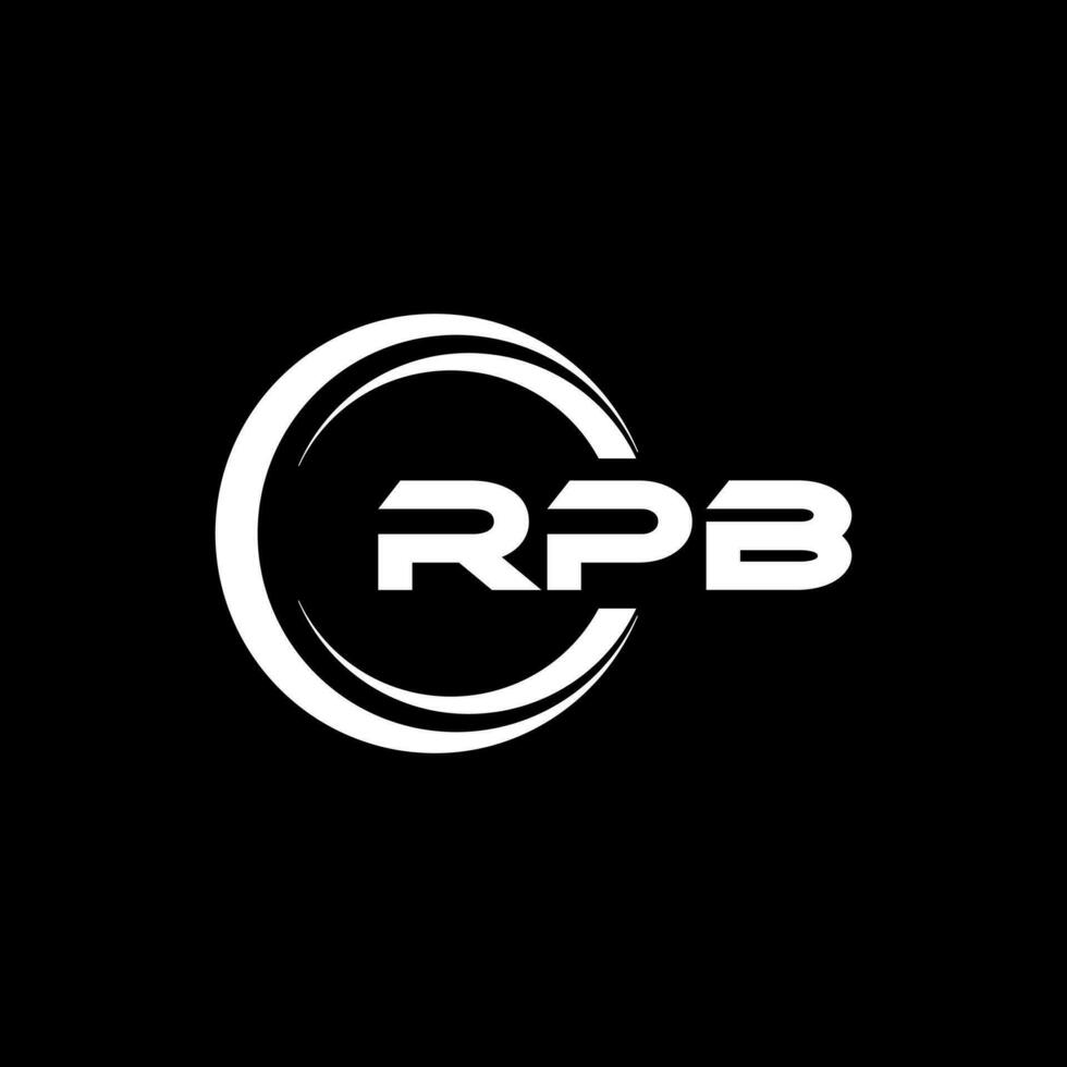 rpb logo ontwerp, inspiratie voor een uniek identiteit. modern elegantie en creatief ontwerp. watermerk uw succes met de opvallend deze logo. vector
