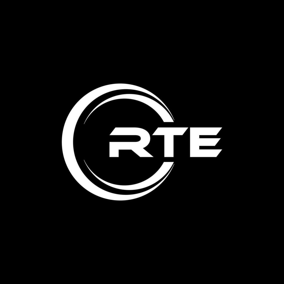 rte logo ontwerp, inspiratie voor een uniek identiteit. modern elegantie en creatief ontwerp. watermerk uw succes met de opvallend deze logo. vector