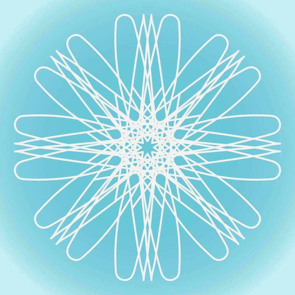 sneeuwvlok vector abstract vorm Aan blauw helling achtergrond