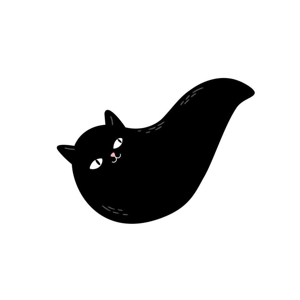 zwart geest katten vector