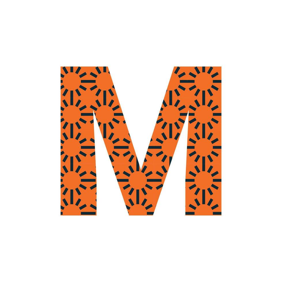 m brief logo of m tekst logo en m woord logo ontwerp. vector