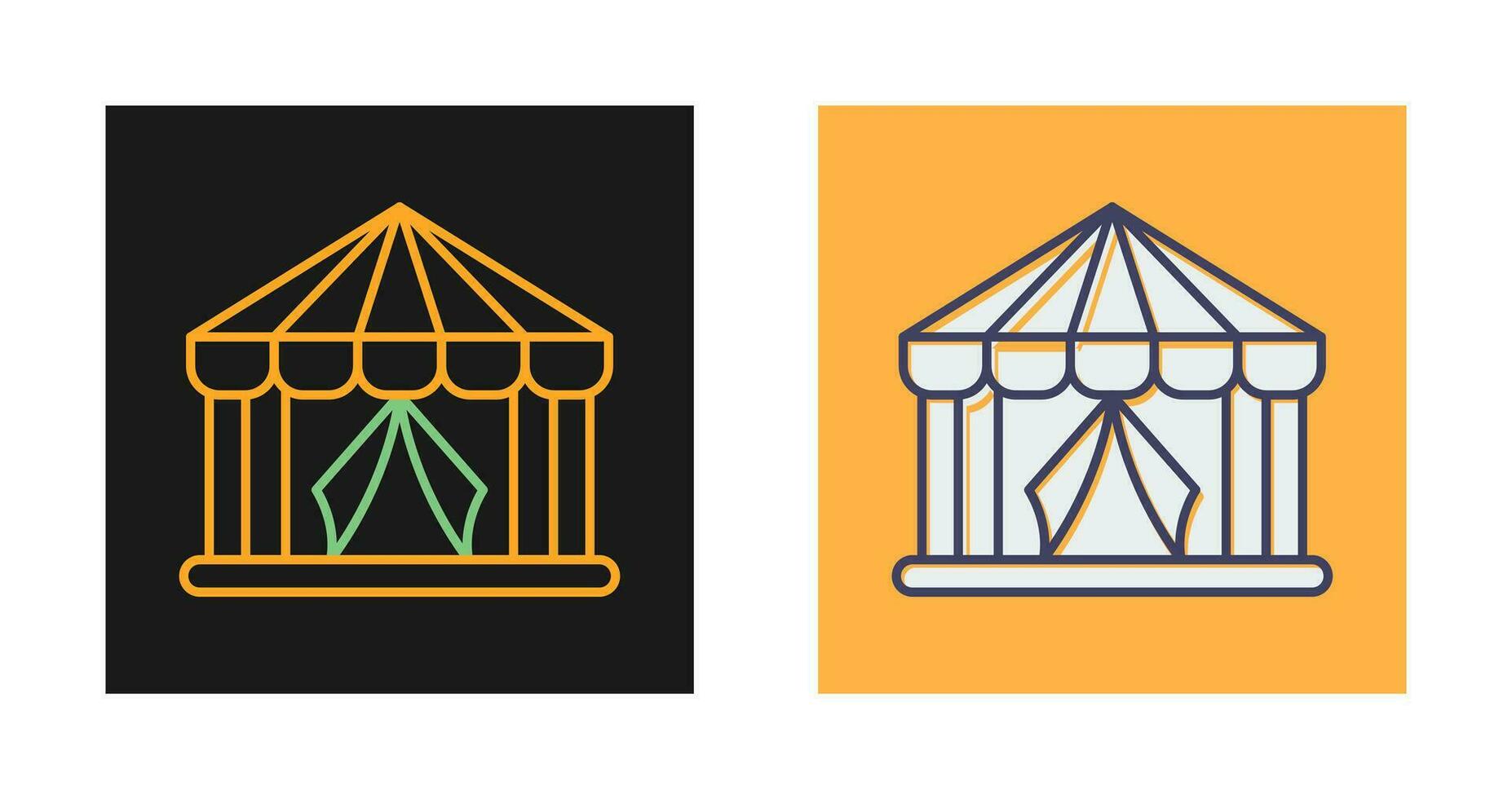 circus tent vector icoon