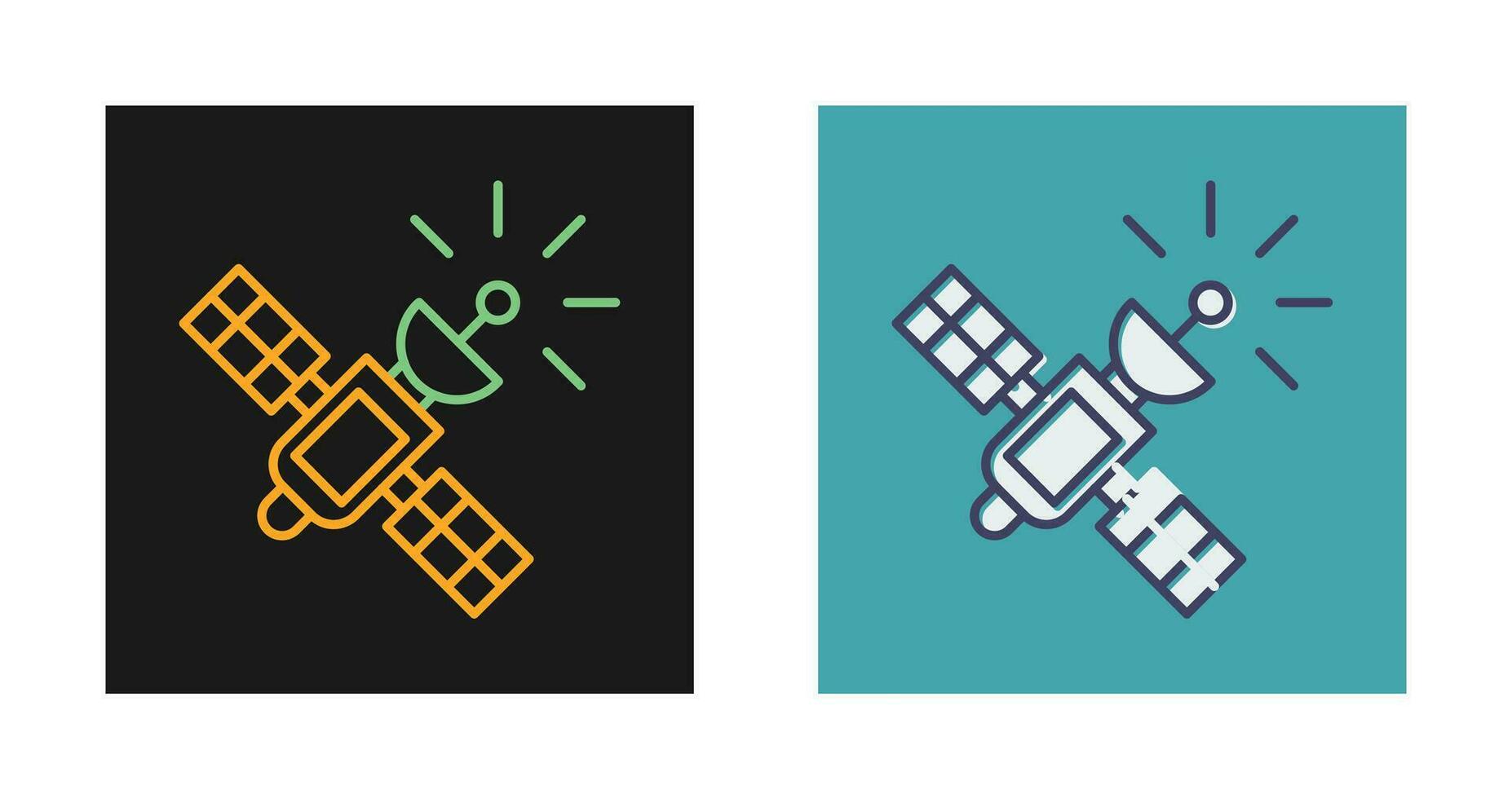 satelliet vector pictogram