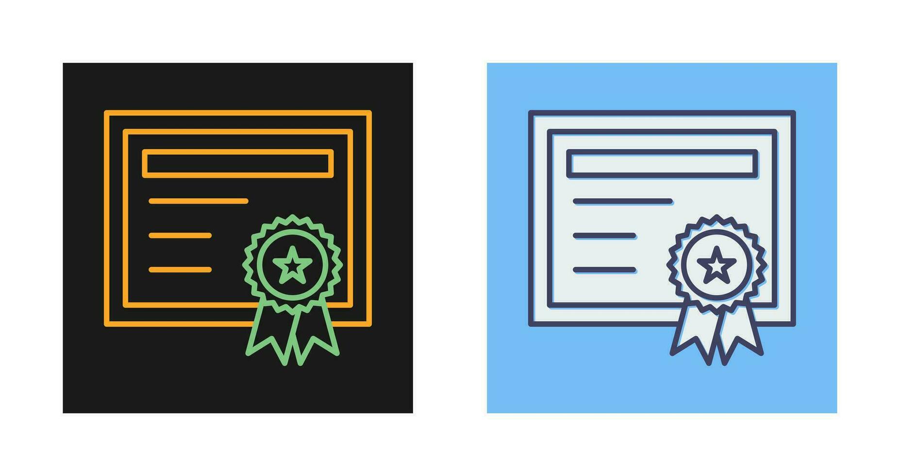 certificaat vector pictogram