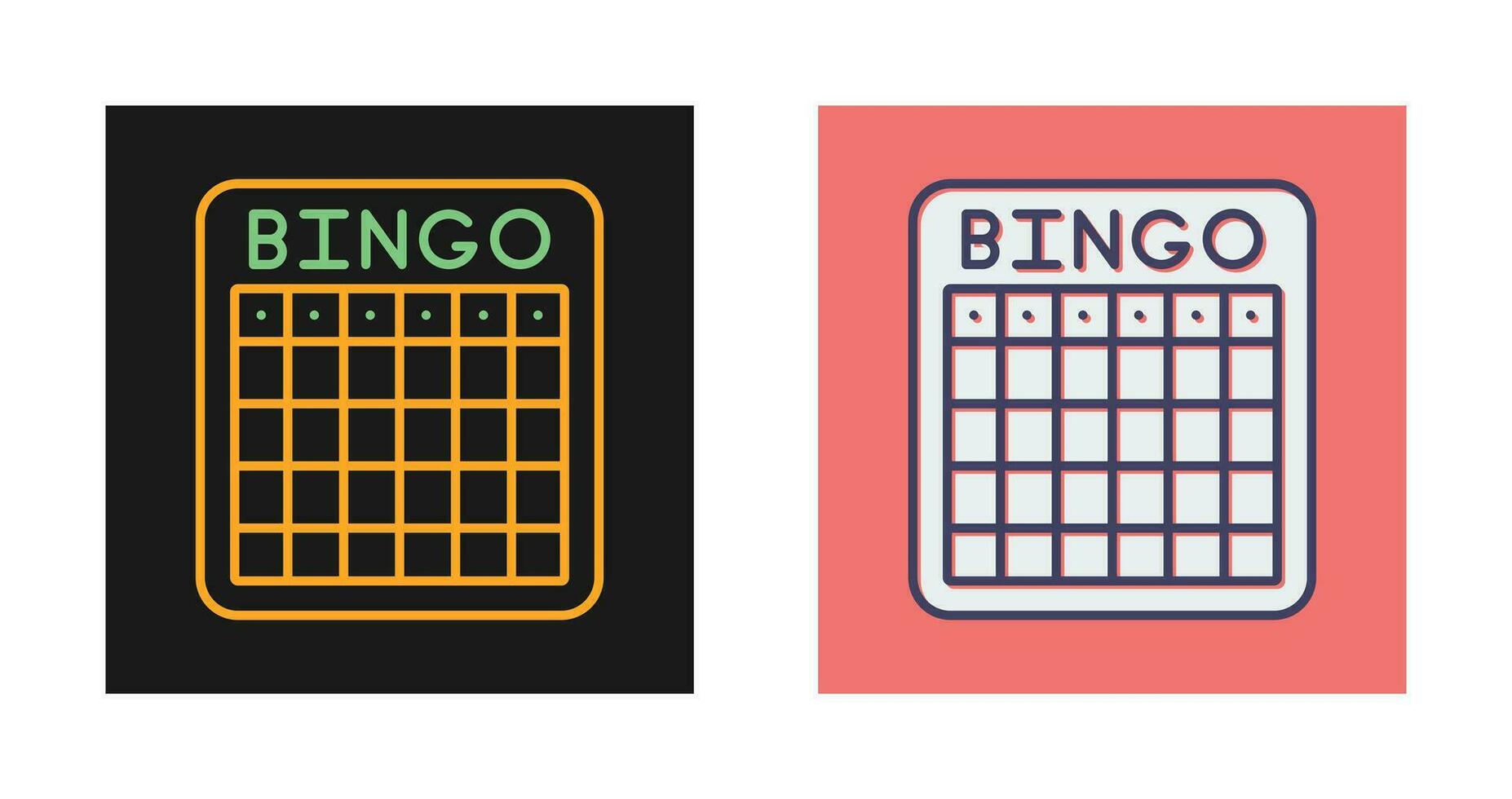 bingo vector icoon