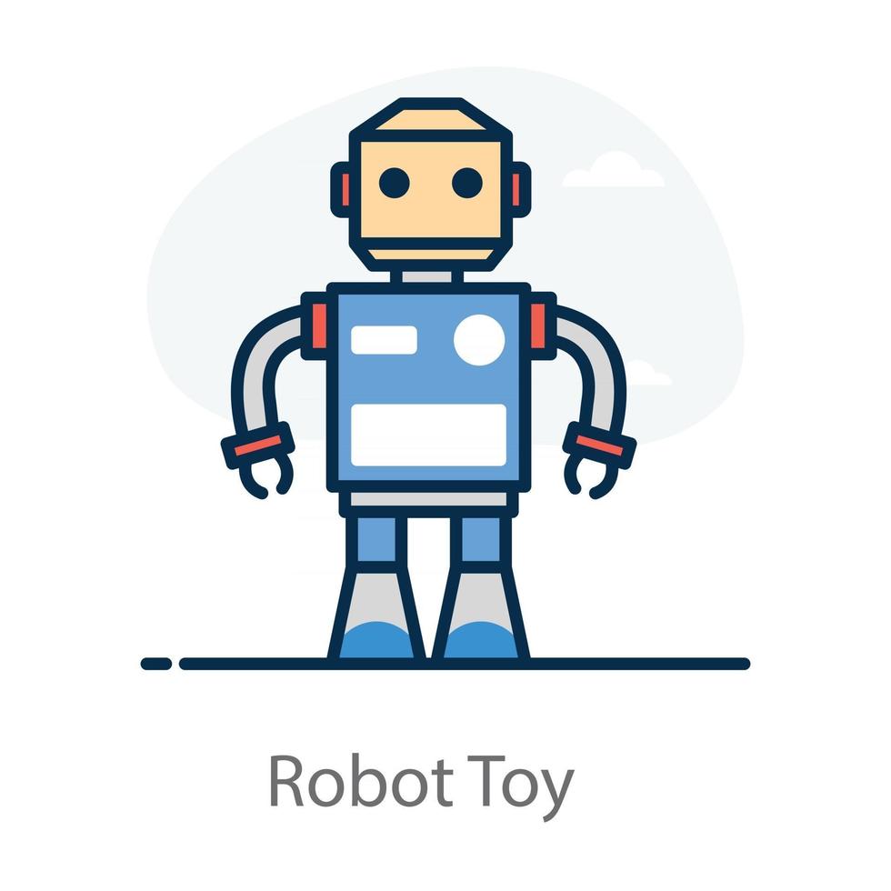 robot speelgoed humanoïde vector