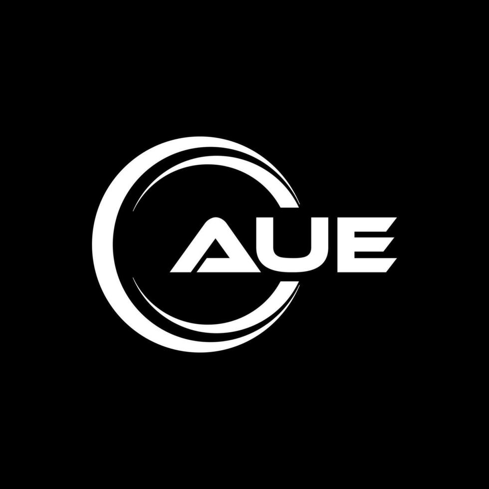 aue logo ontwerp, inspiratie voor een uniek identiteit. modern elegantie en creatief ontwerp. watermerk uw succes met de opvallend deze logo. vector