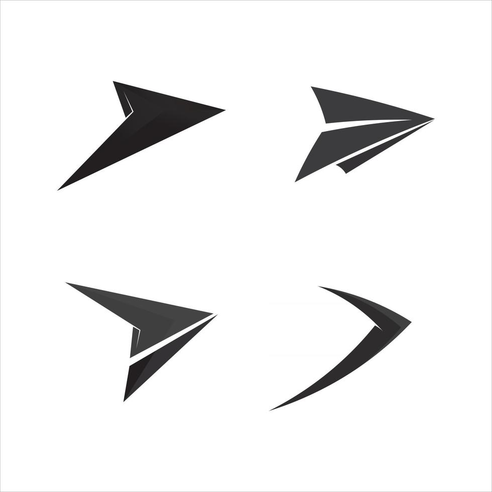 pijl vector illustratie pictogram logo voor spel en zaken set
