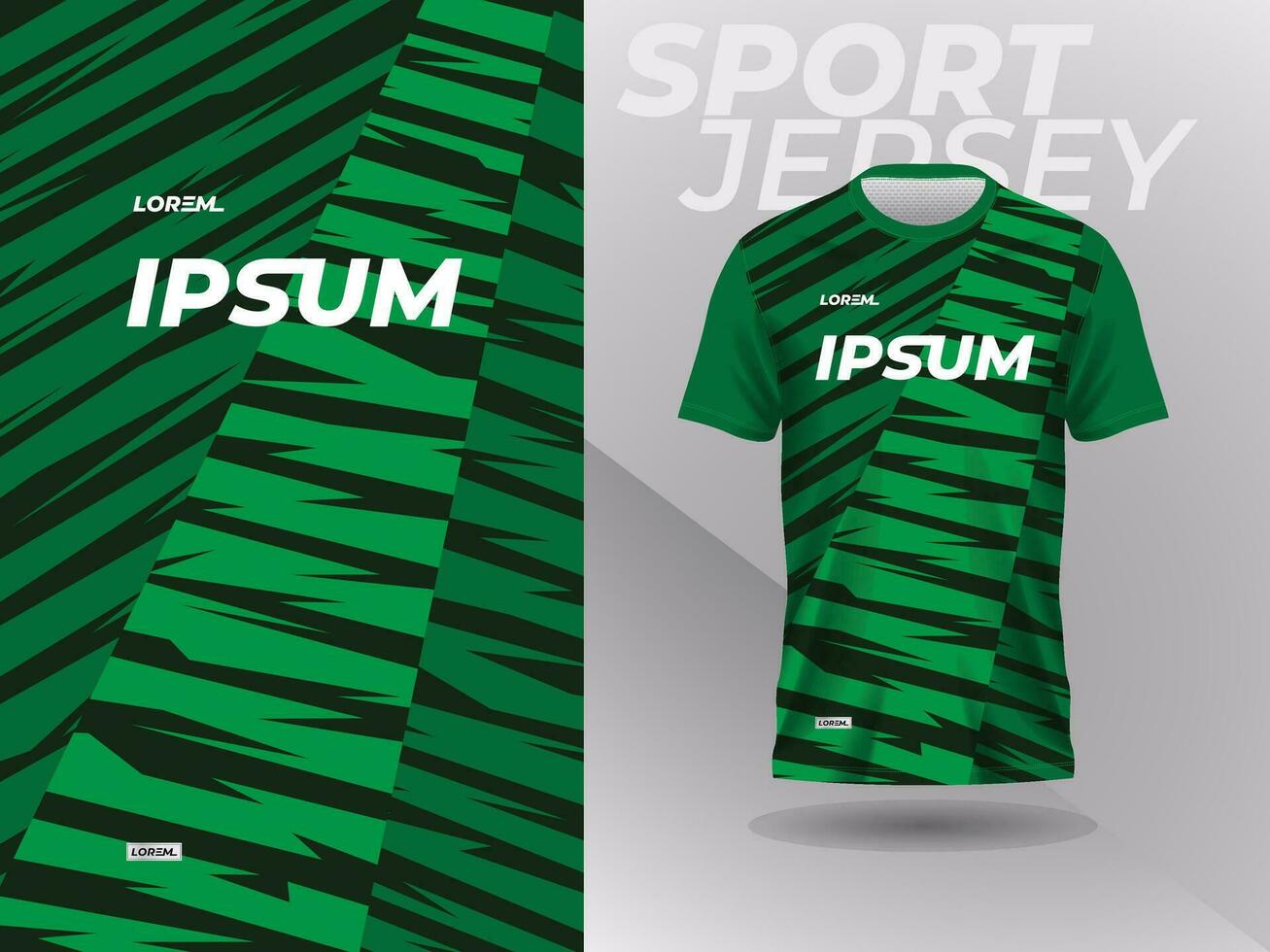 groen sport Jersey mockup ontwerp sjabloon voor sportkleding vector