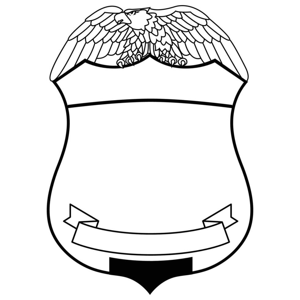 vector illustratie van veiligheid Politie insigne , sheriff insigne