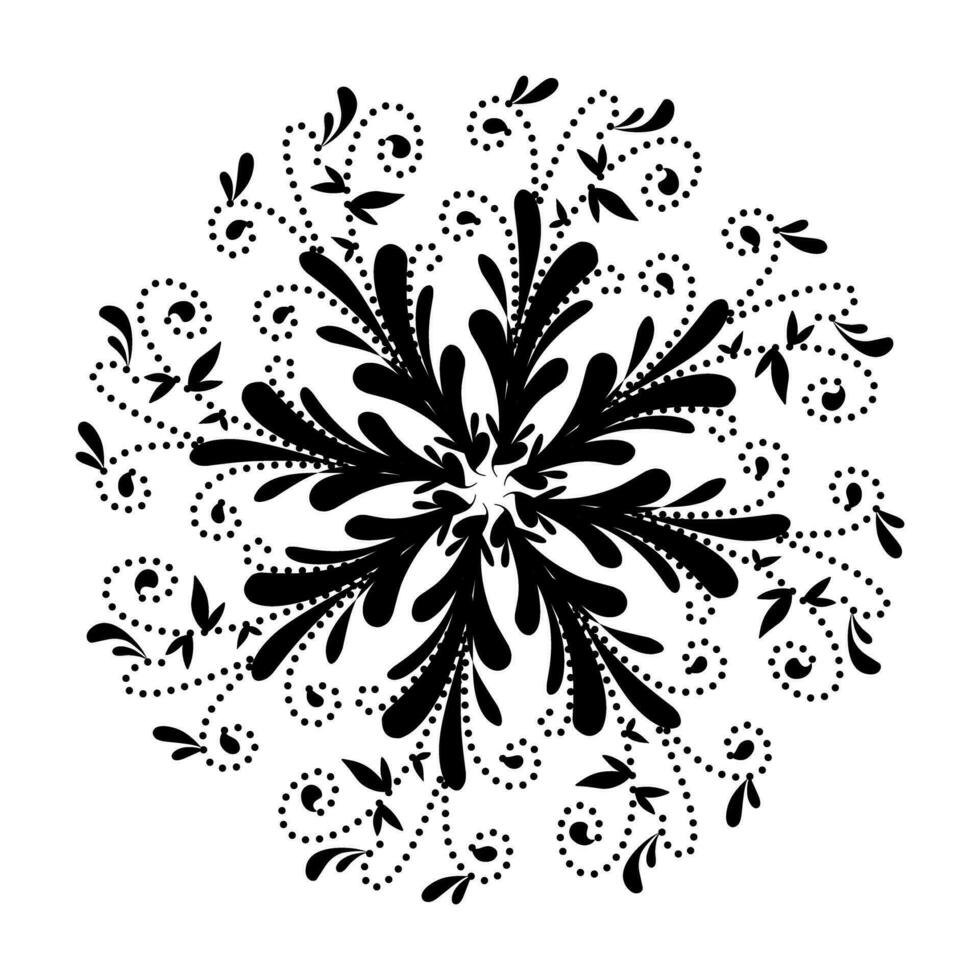 zwart tribal mandala element illustratie ontwerp. perfect voor tatoeages, pictogrammen, achtergrond elementen en achtergronden, stickers vector