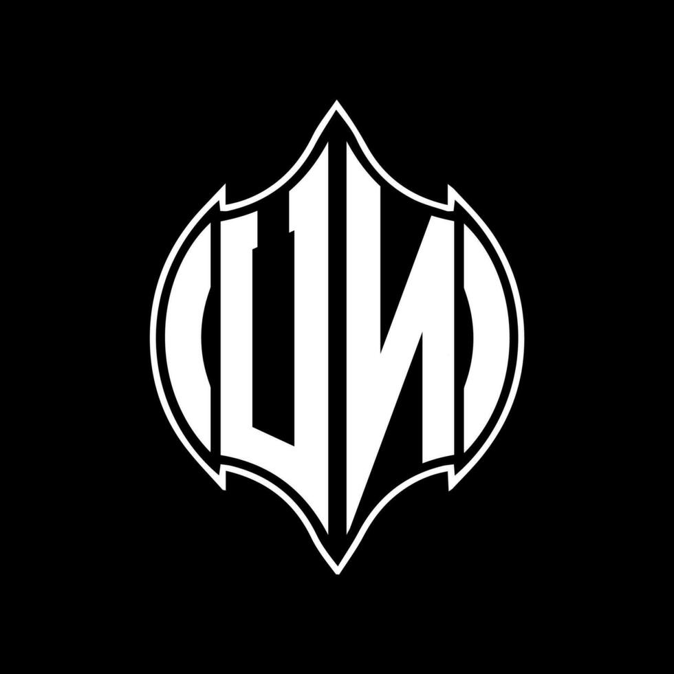 un brief logo ontwerp. un creatief monogram initialen brief logo concept. un uniek modern vlak abstract vector brief logo ontwerp.