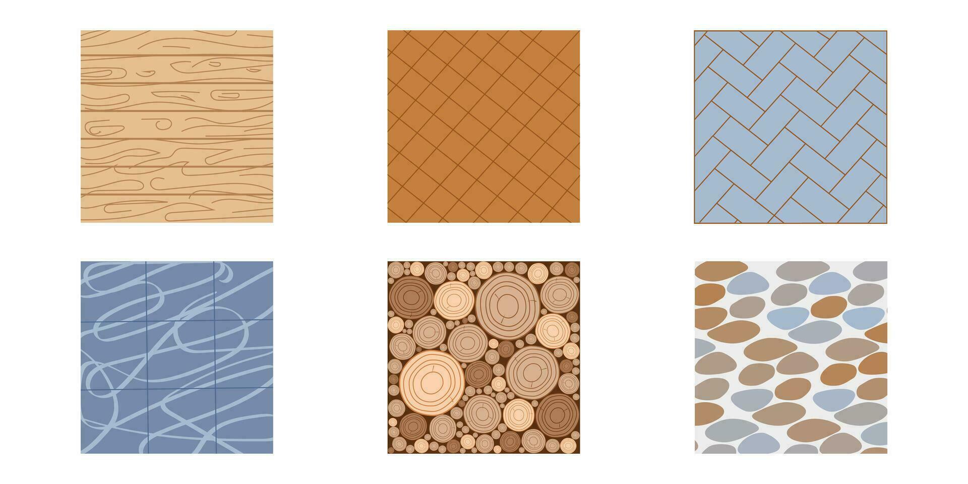 structuur van natuurlijk afwerking materialen voor vloer. vector