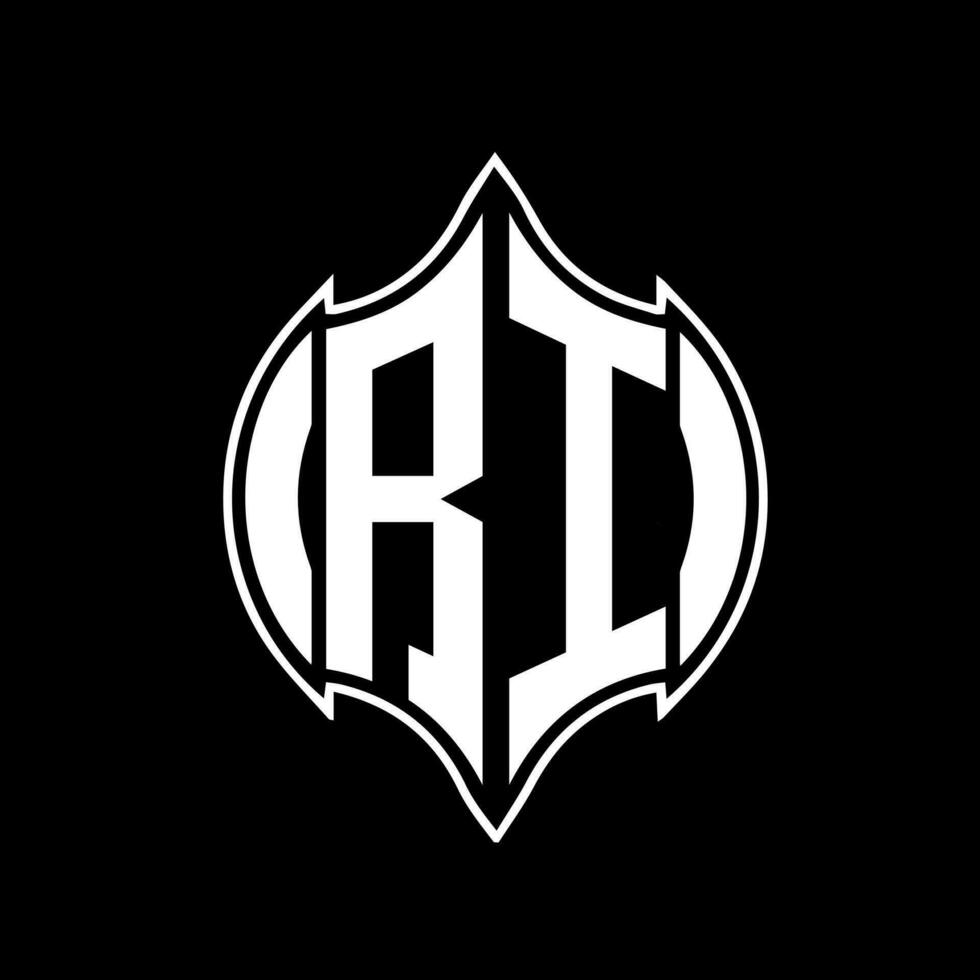 ri brief logo ontwerp. ri creatief monogram initialen brief logo concept. ri uniek modern vlak abstract vector brief logo ontwerp.