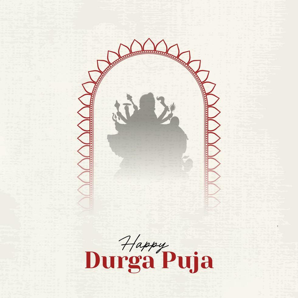 gelukkig durga puja illustraties, durga gezicht, subh navratri, dussehra vector