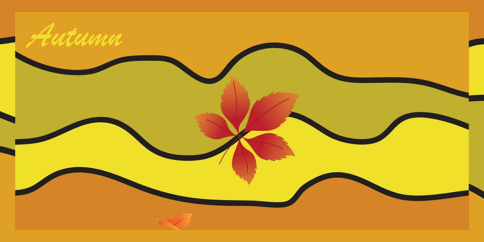 achtergrond ontwerp met herfst thema vector