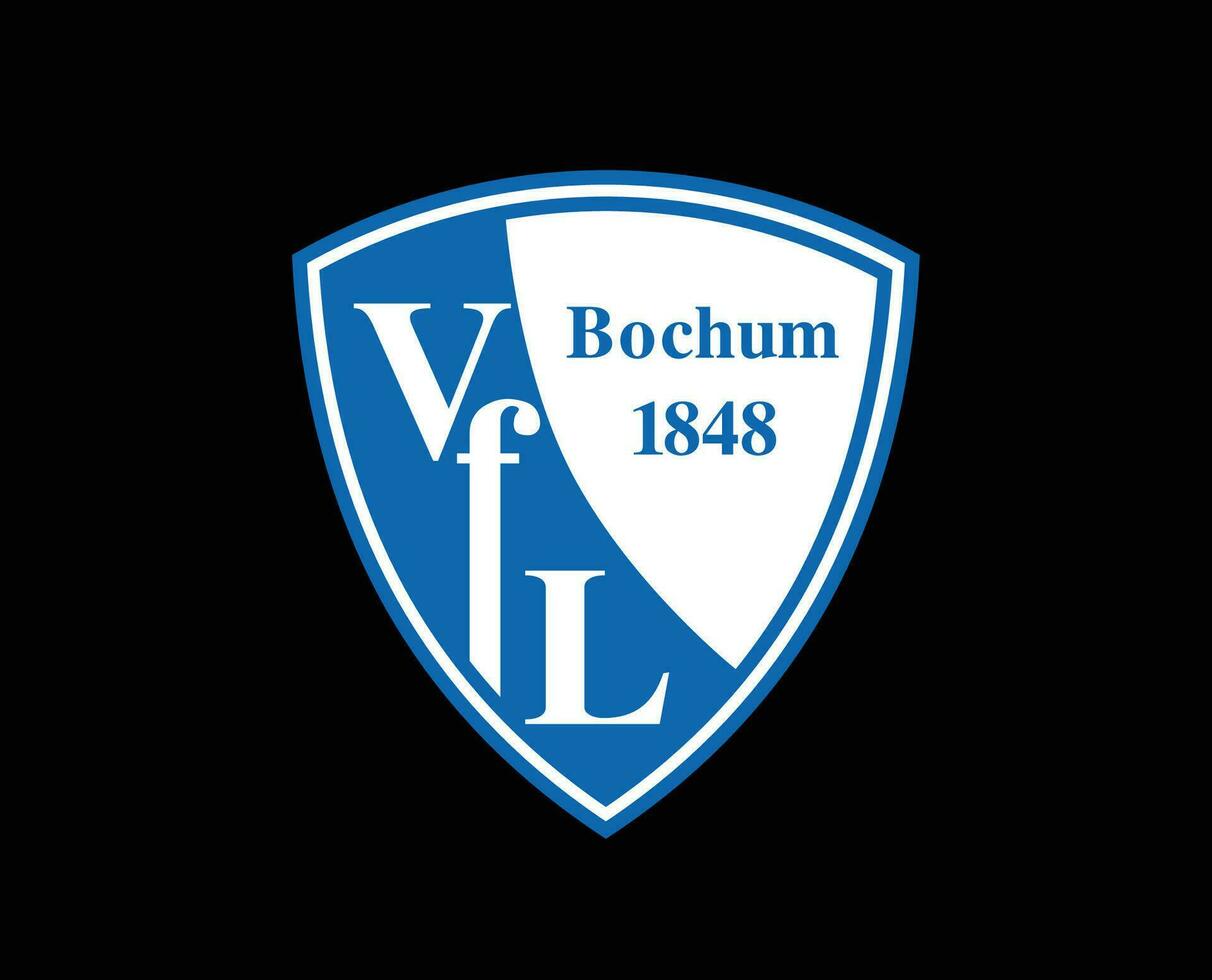 bochum club logo symbool Amerikaans voetbal bundesliga Duitsland abstract ontwerp vector illustratie met zwart achtergrond