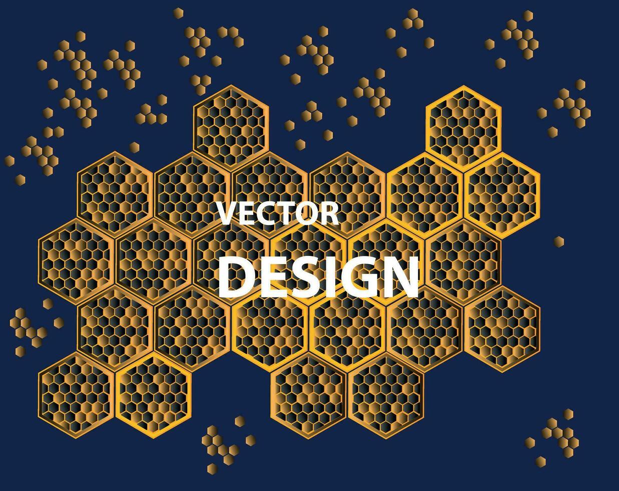 vector achtergrond beeld in de het formulier van gestructureerd zeshoeken. de structuur is ontwikkelde Aan de basis van honingraat