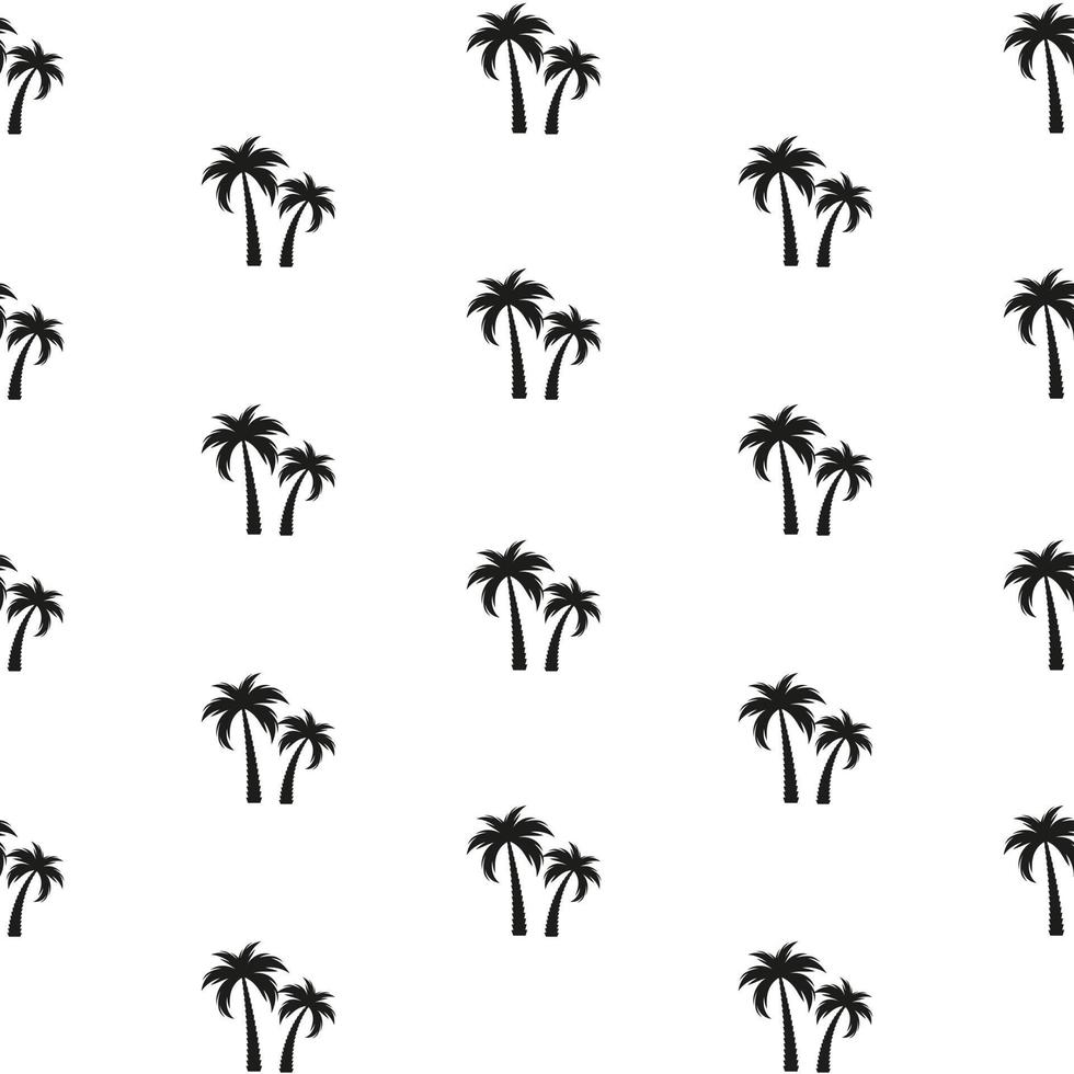 mooie palmboom silhouet naadloze patroon achtergrond vectorillustratie vector