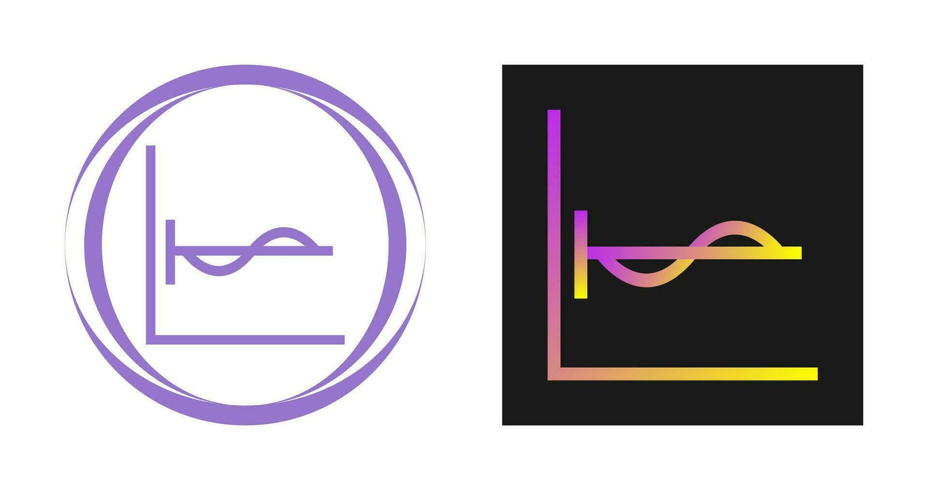 cosinus diagram vector icoon