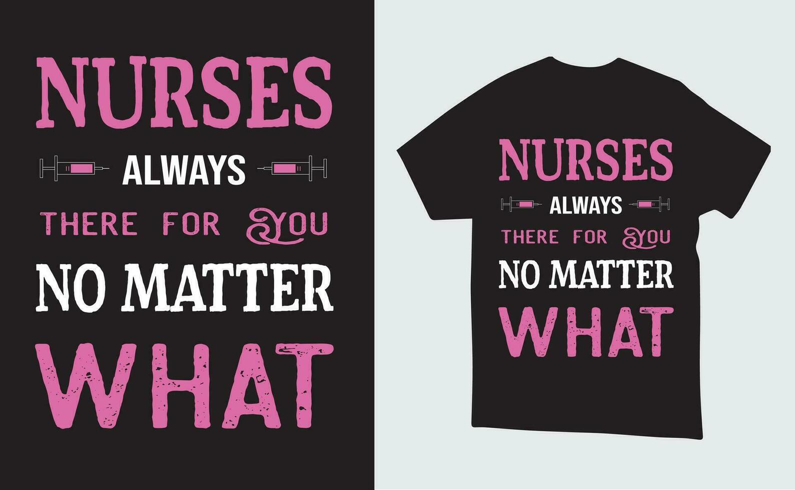 vector verpleegster illustratie t-shirt of poster ontwerp