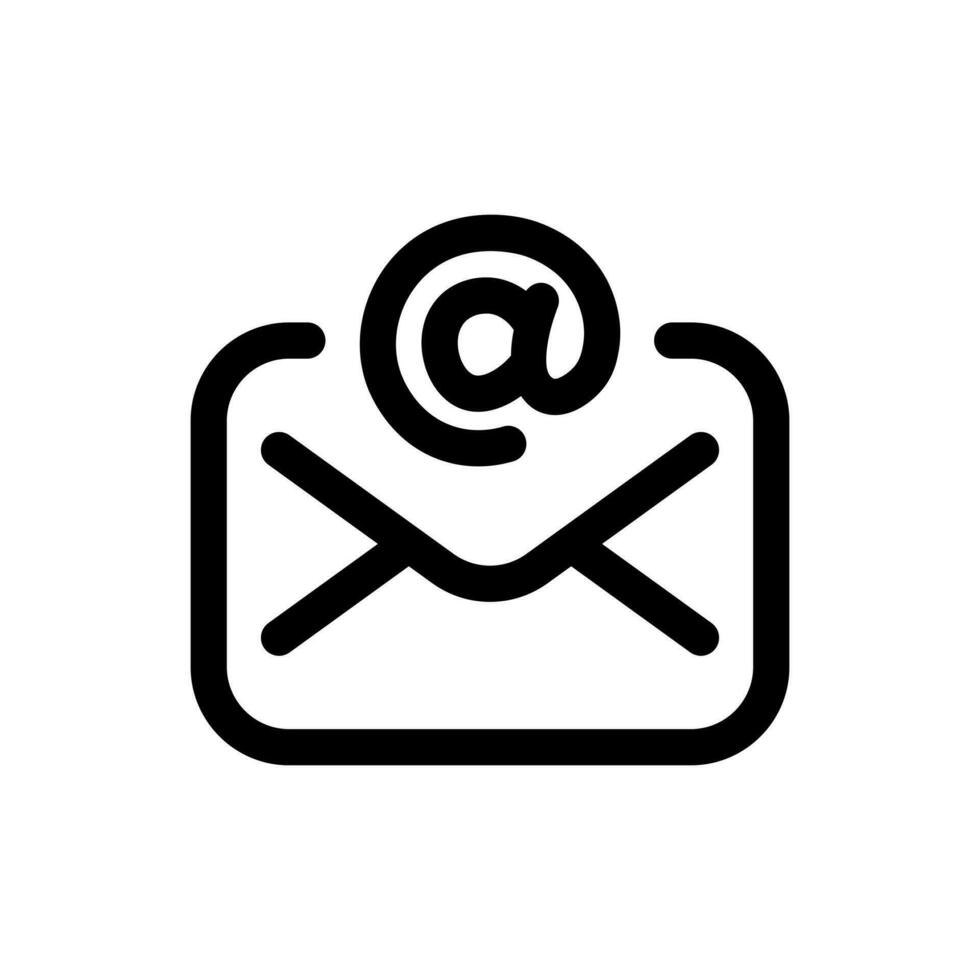 gemakkelijk e-mail icoon. de icoon kan worden gebruikt voor websites, afdrukken Sjablonen, presentatie Sjablonen, illustraties, enz vector