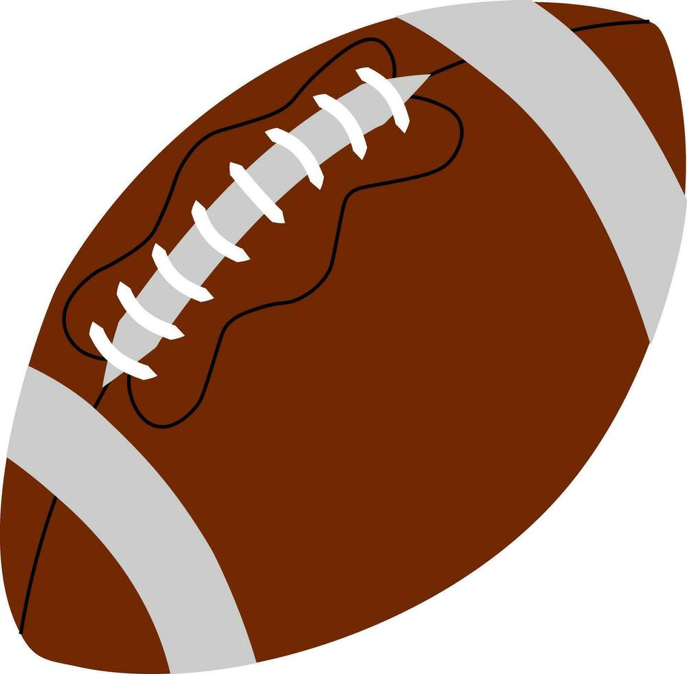 vector illustratie van Amerikaans Amerikaans voetbal bal icoon. vector rugby bal ontwerp