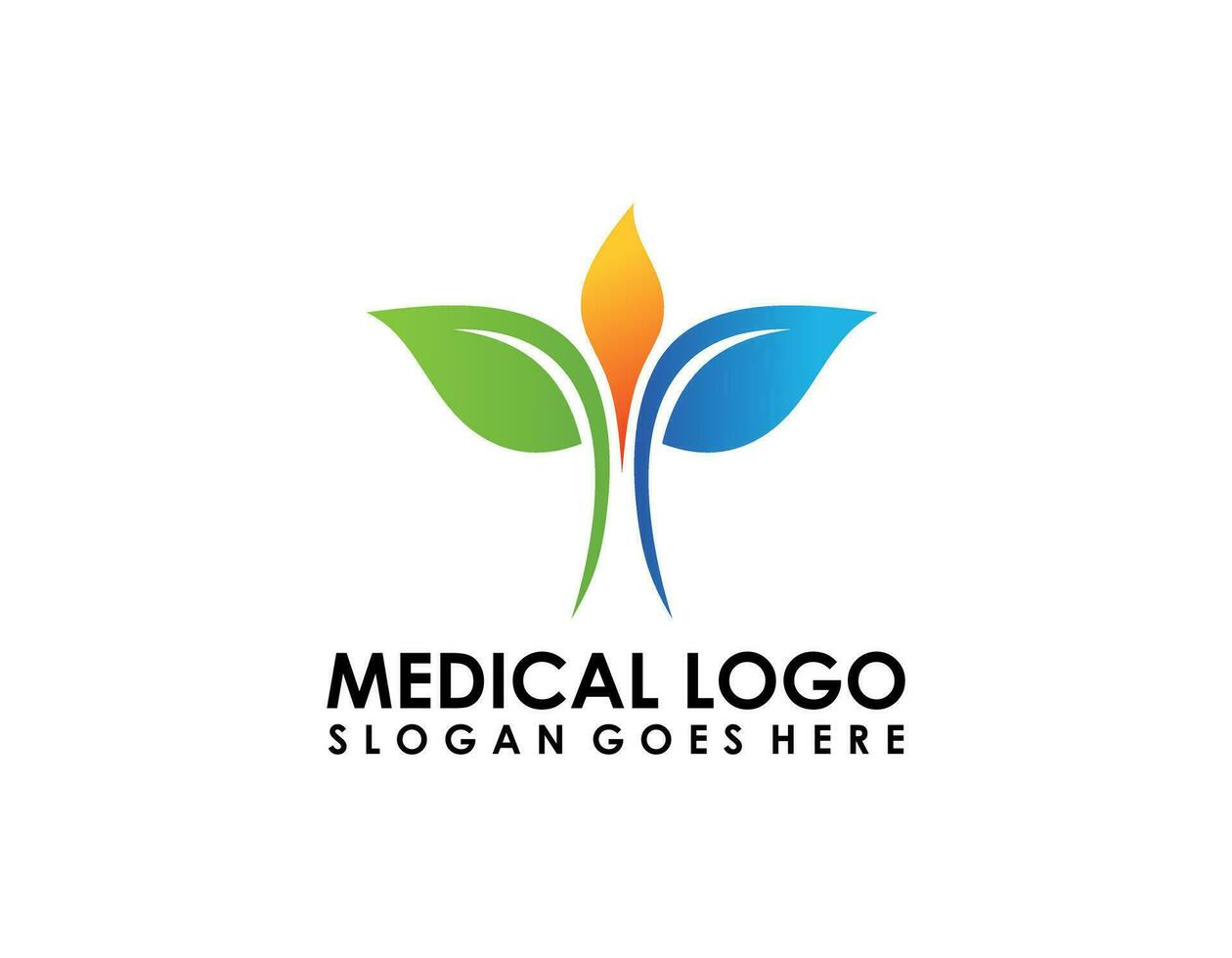 Gezondheid zorg logo, voor medisch centrum vector
