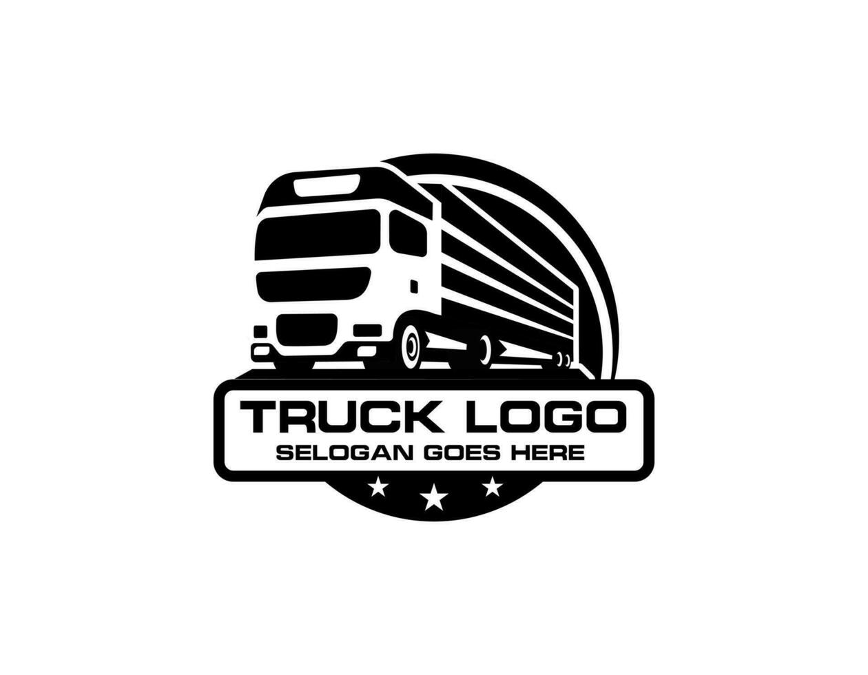 vrachtwagen logo ontwerp vector. vrachtwagen levering logo vector