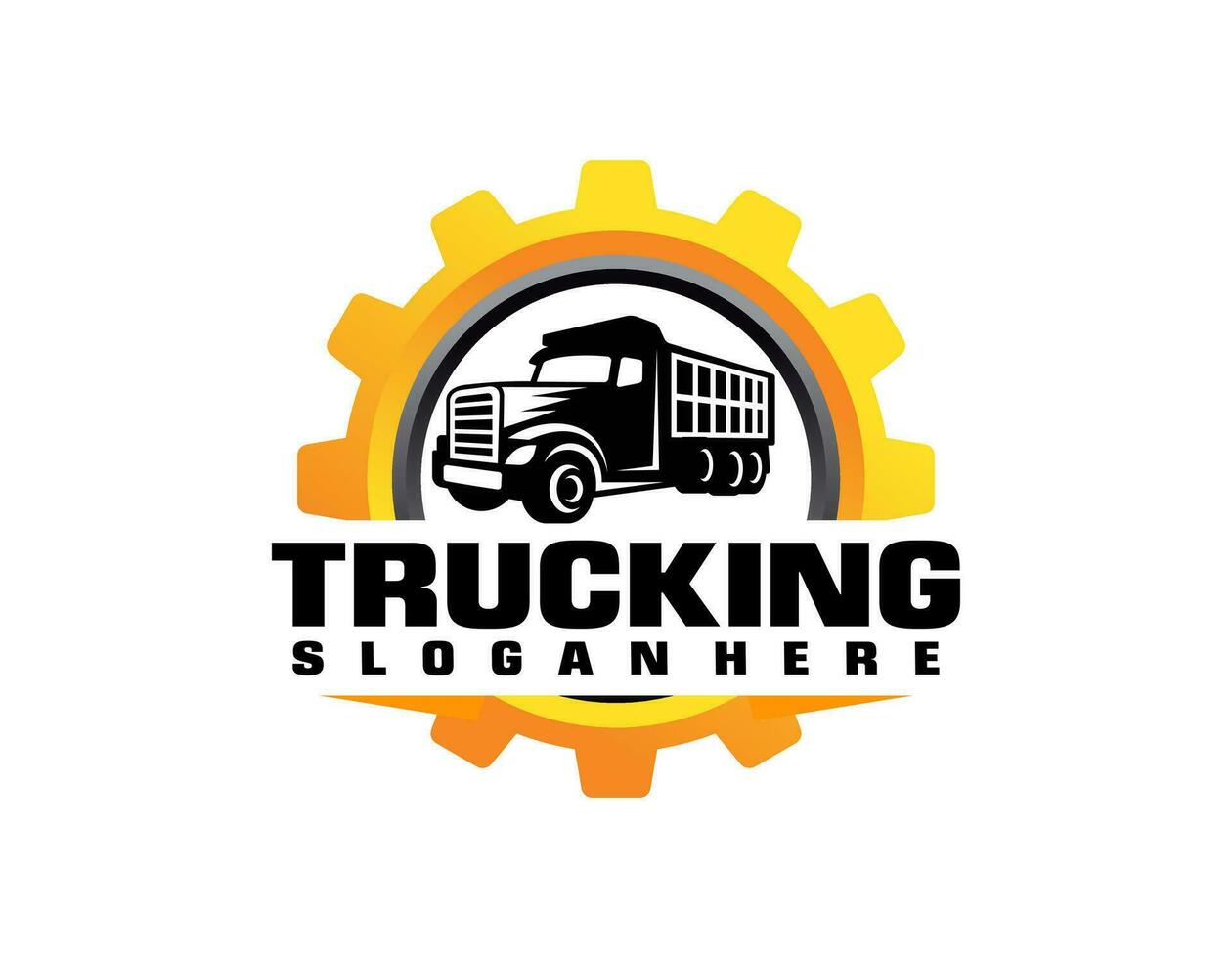 dump vrachtauto bedrijf logo sjabloon. klaar gemaakt logo sjabloon reeks vector geïsoleerd