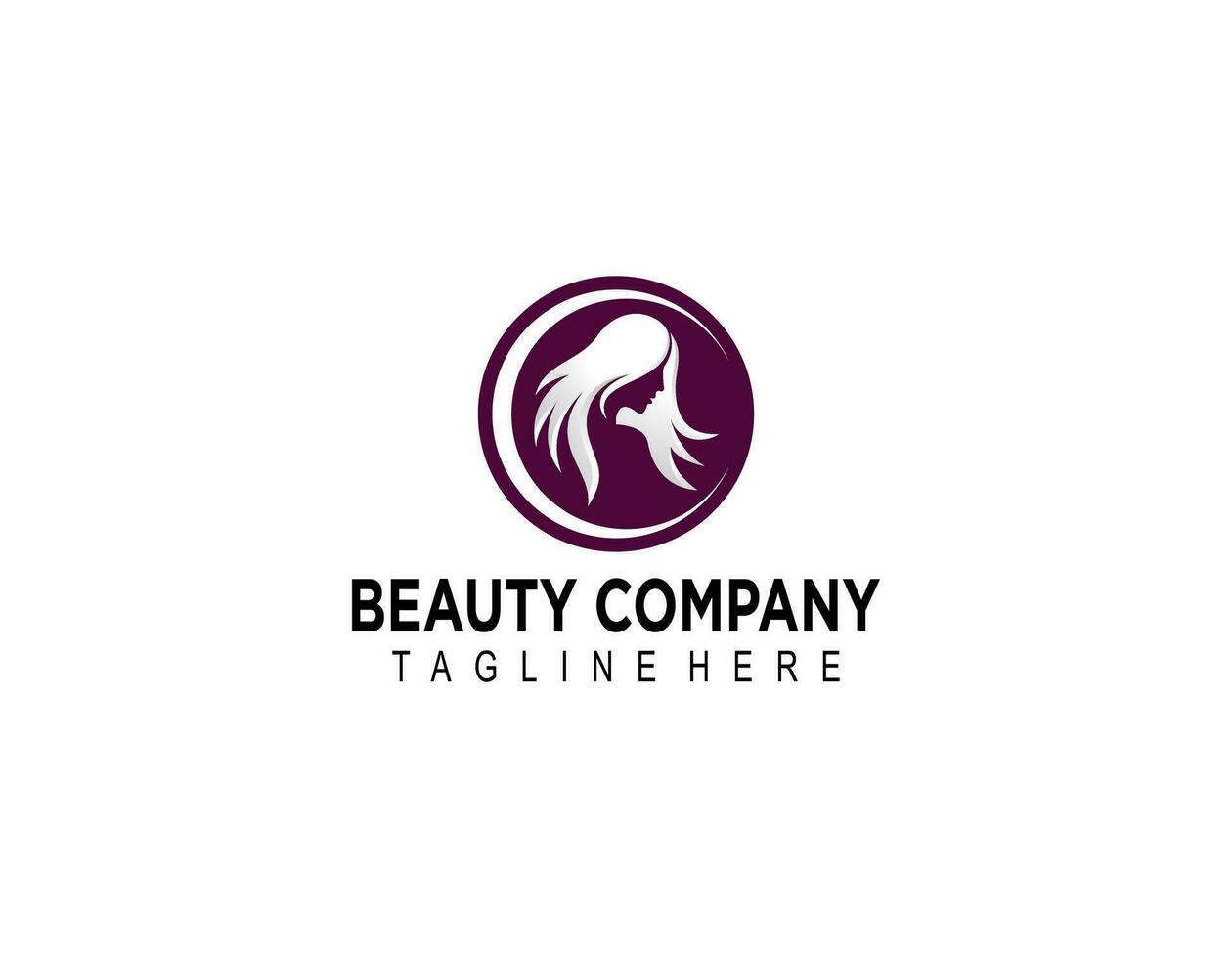 vrouw gezicht logo pictogram vector. vrouw gezicht logo ontwerp vectorillustratie, meisje silhouet voor cosmetica, beauty, salon, gezondheid en spa, mode thema's. vector