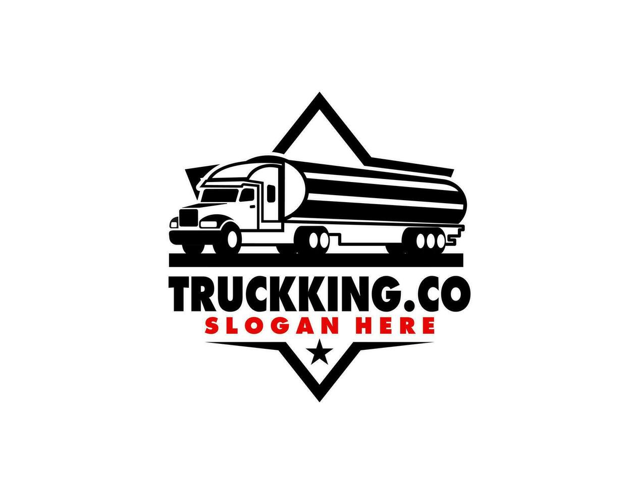 tank vrachtwagen, brandstof en olie tanker vrachtwagen, septisch tank pompen vrachtauto logo vector