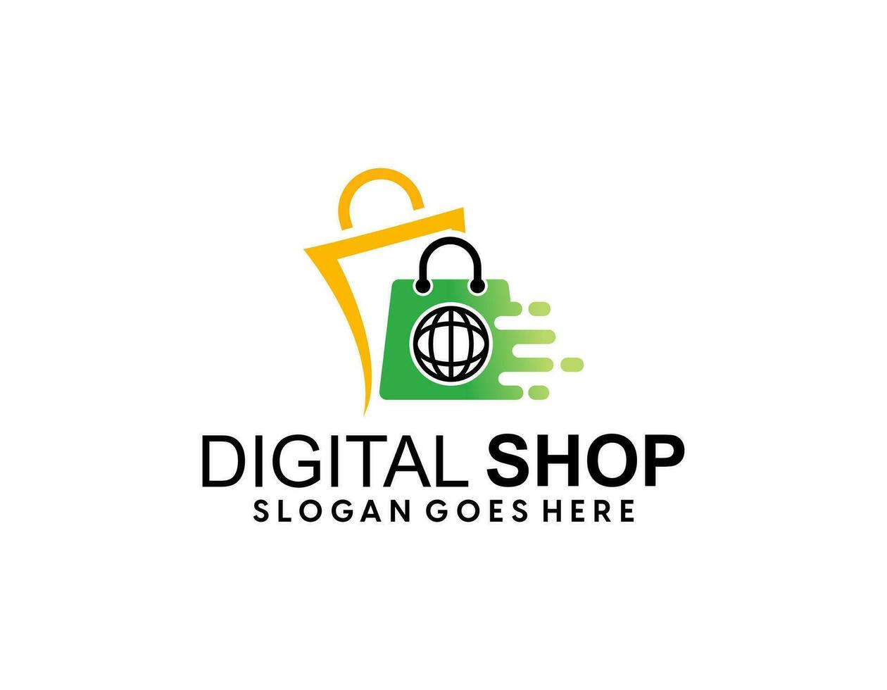 boodschappentas icoon voor online winkel bedrijfslogo vector