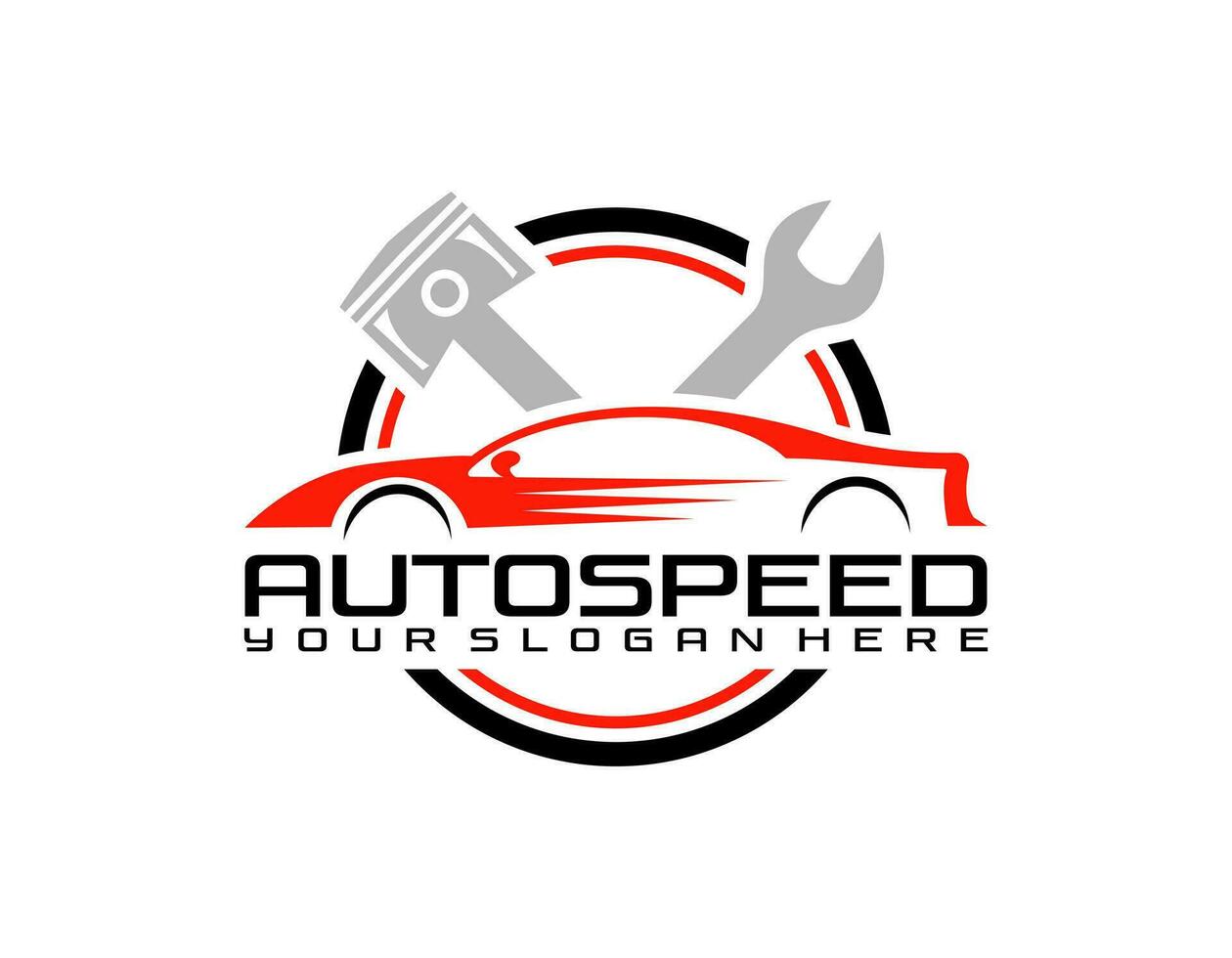 automod logo, auto lijn logo vector