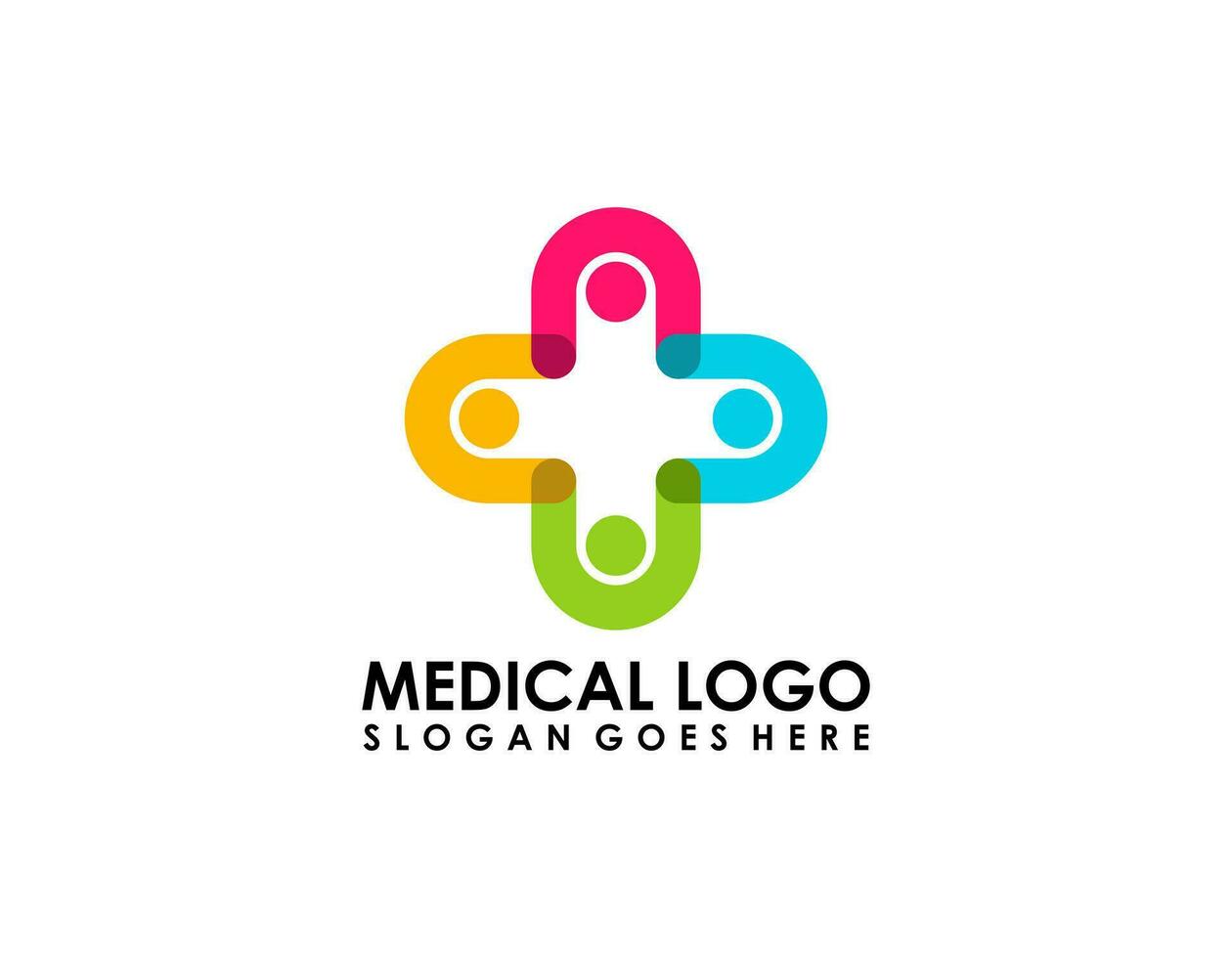 creatief menselijk concept logo ontwerp sjabloon vector