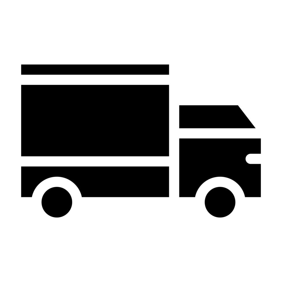 levering vrachtwagen pictogram vector