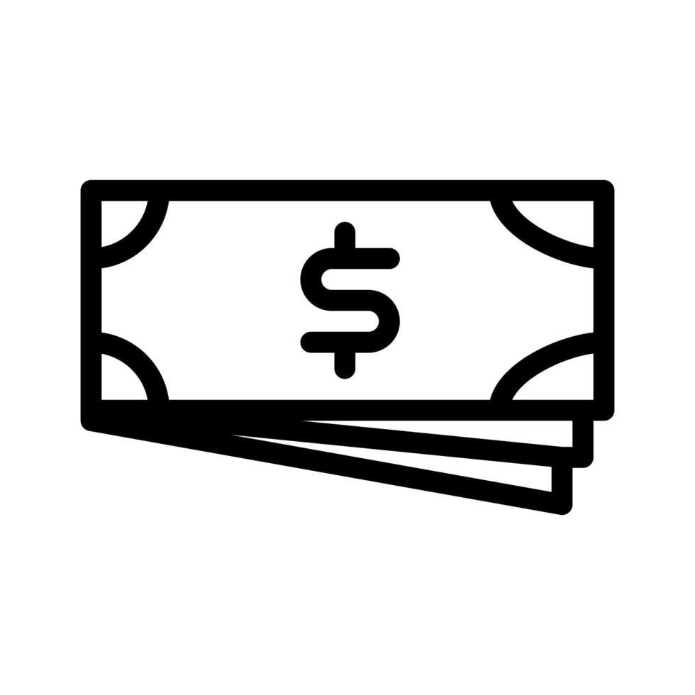 geld vector pictogram