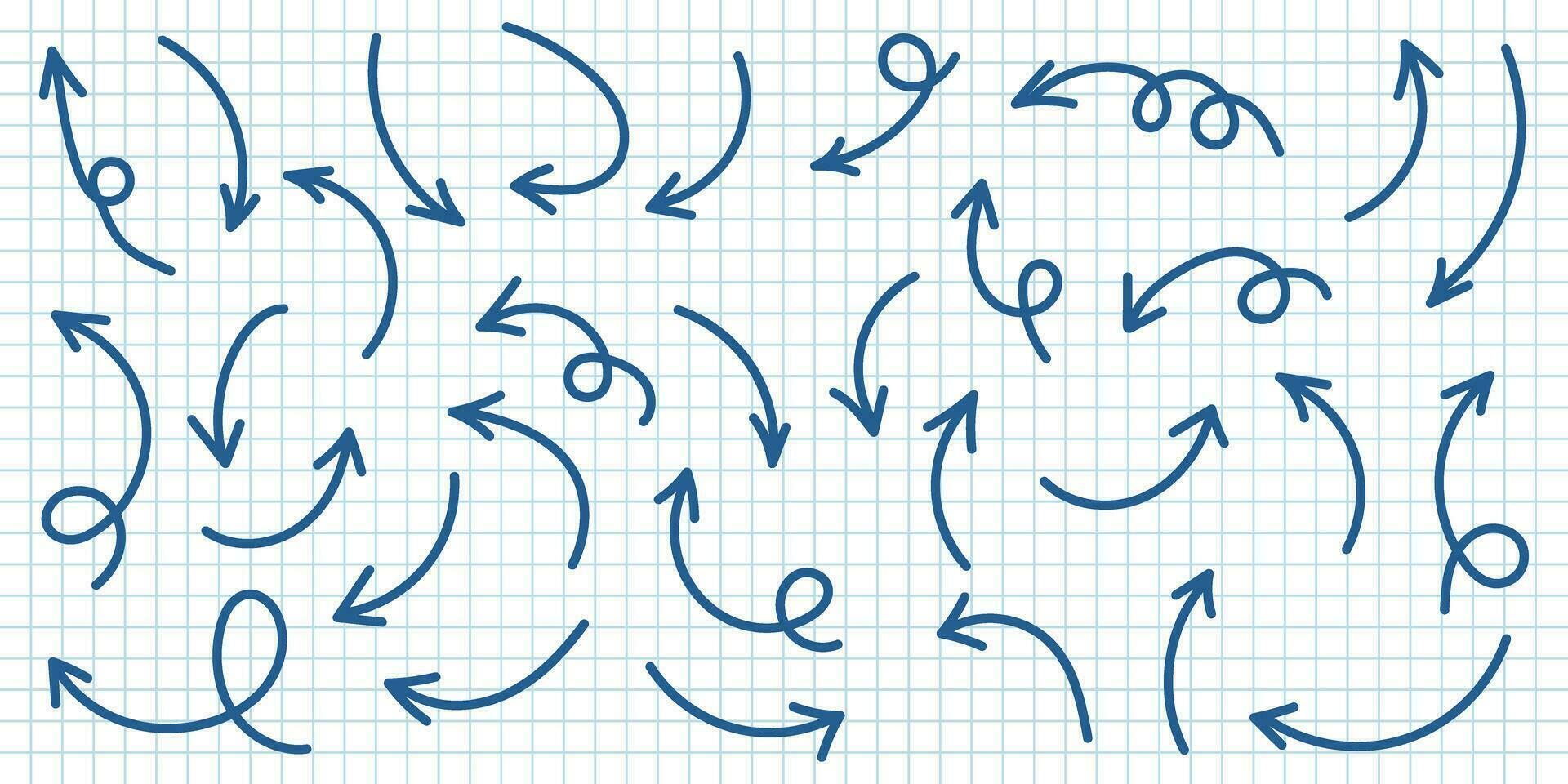 pijl icoon in hand- getrokken stijl. handgemaakt tekening vector illustratie Aan geïsoleerd achtergrond. cursor wijzer teken bedrijf concept.