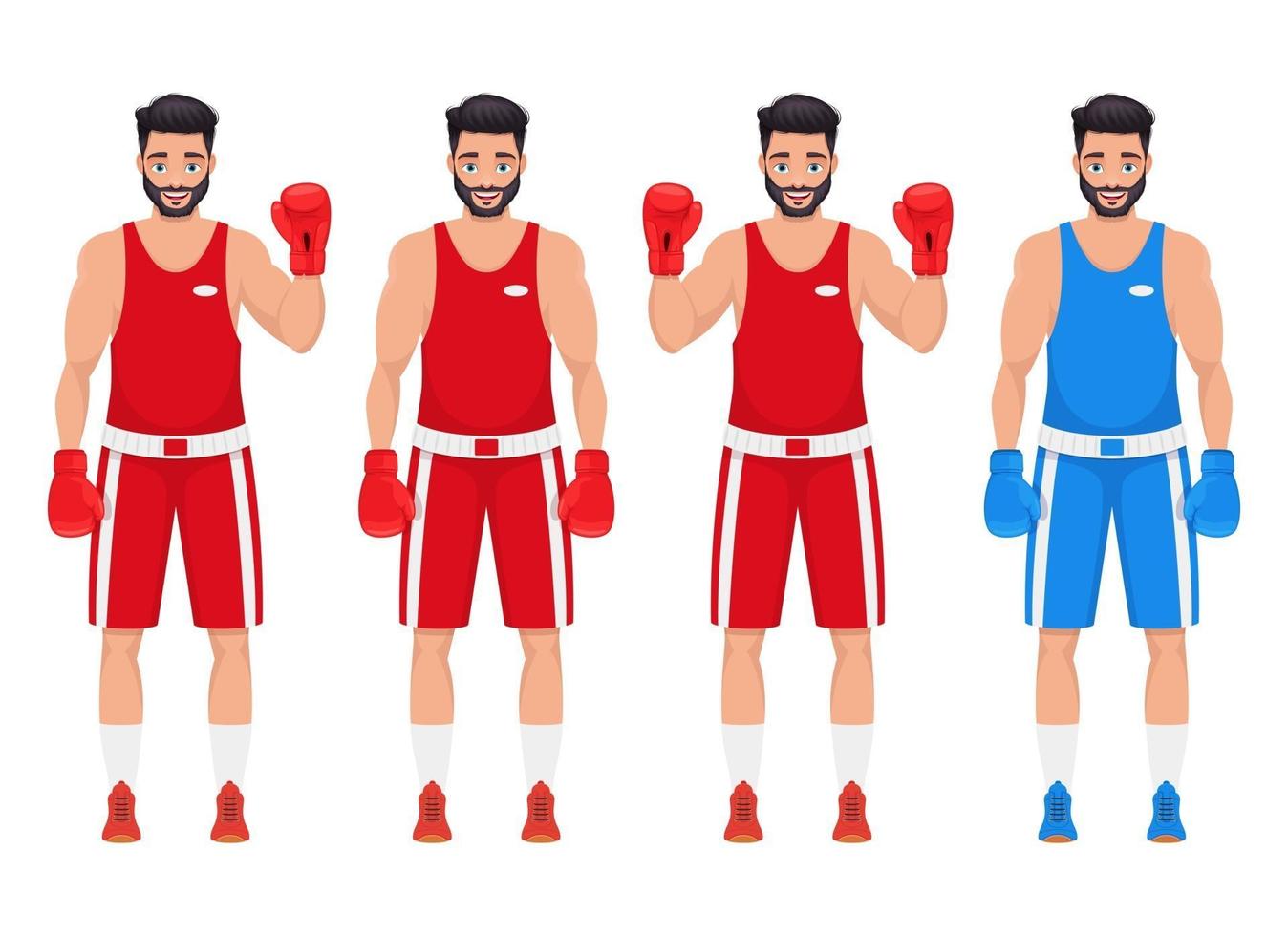 boksen man vector ontwerp illustratie geïsoleerd op een witte achtergrond
