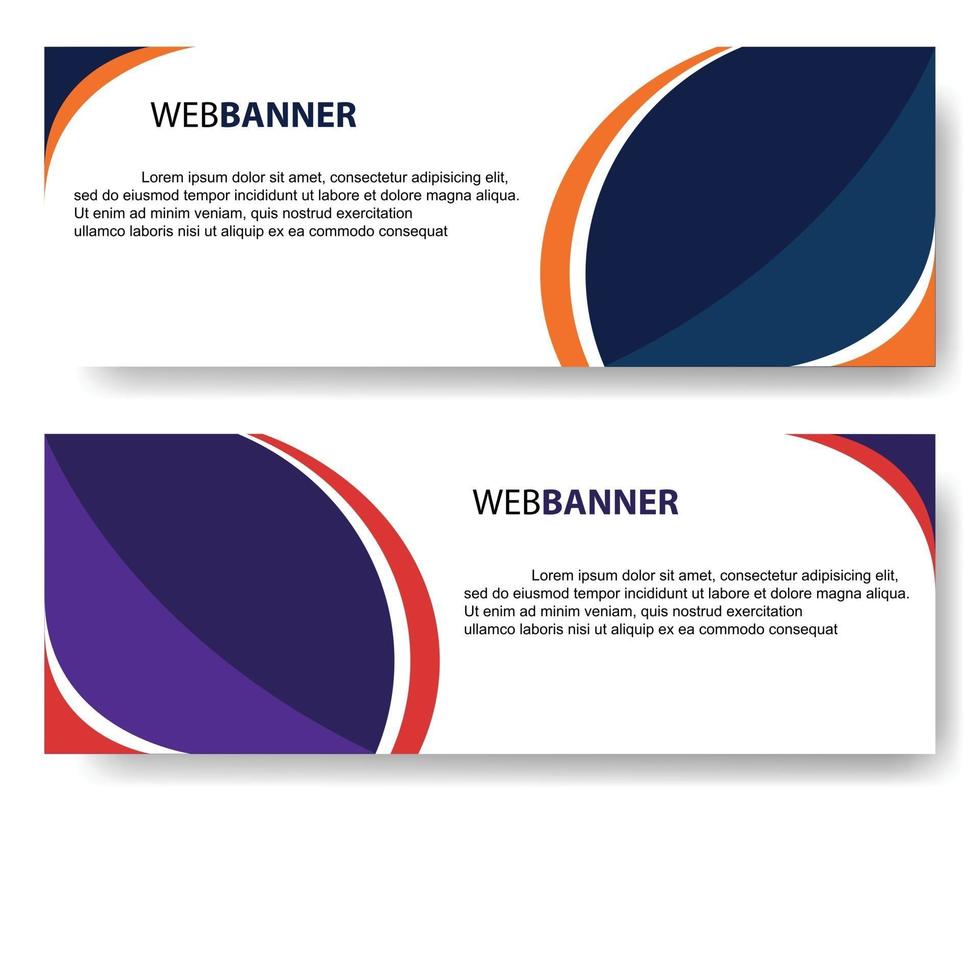 banner ontwerpen. Sjablonen. web. achtergrond vector