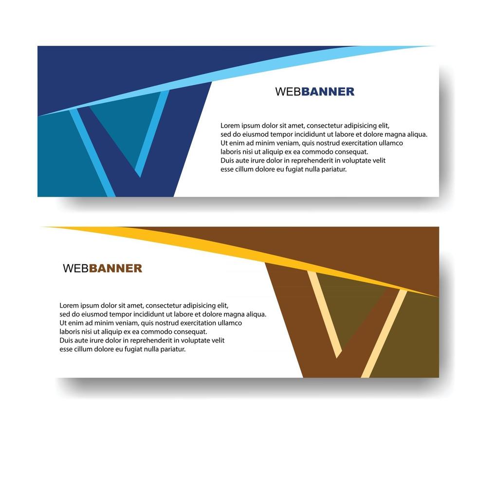 banner ontwerpen. Sjablonen. web. achtergrond vector